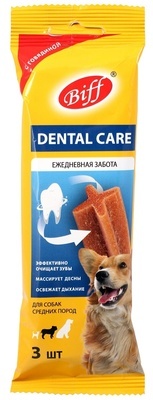 ТТ Снек жевательный DENTAL д/мелк.пород ГОВЯДИНА